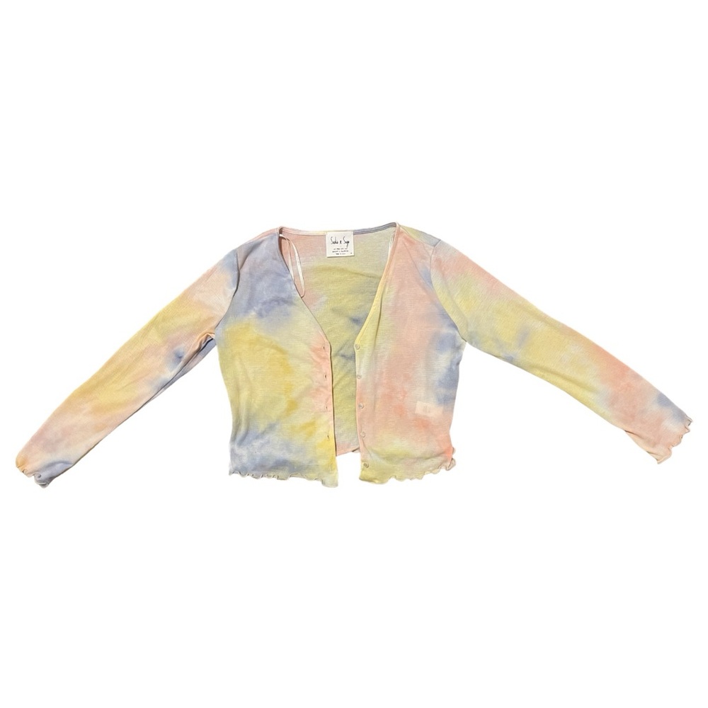 Sadie & Sage Lightweight Pastel Cardigan Sweater - Size M